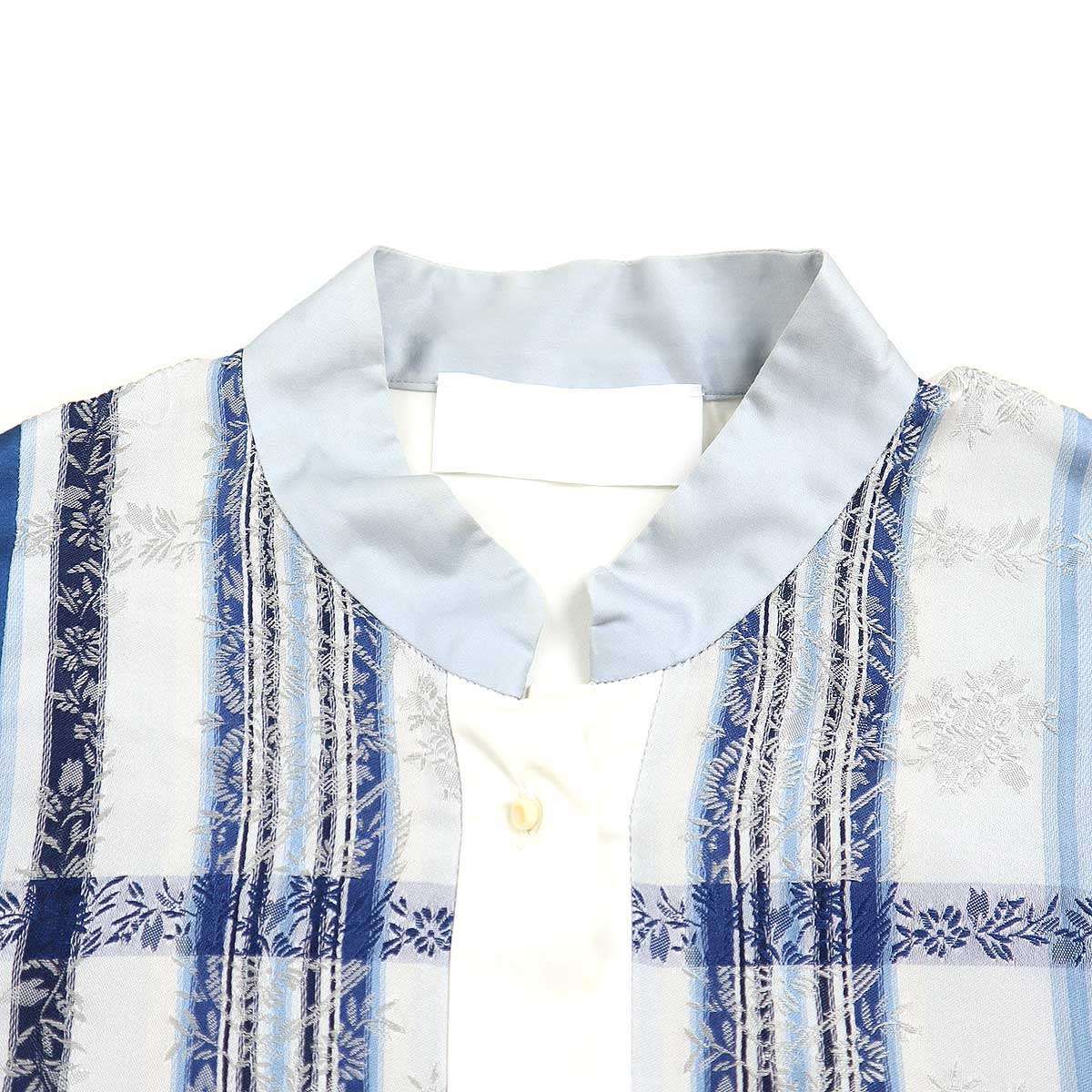 mame kurogouchi マメ クロゴウチ 19AW floral stripe jacquard shirt