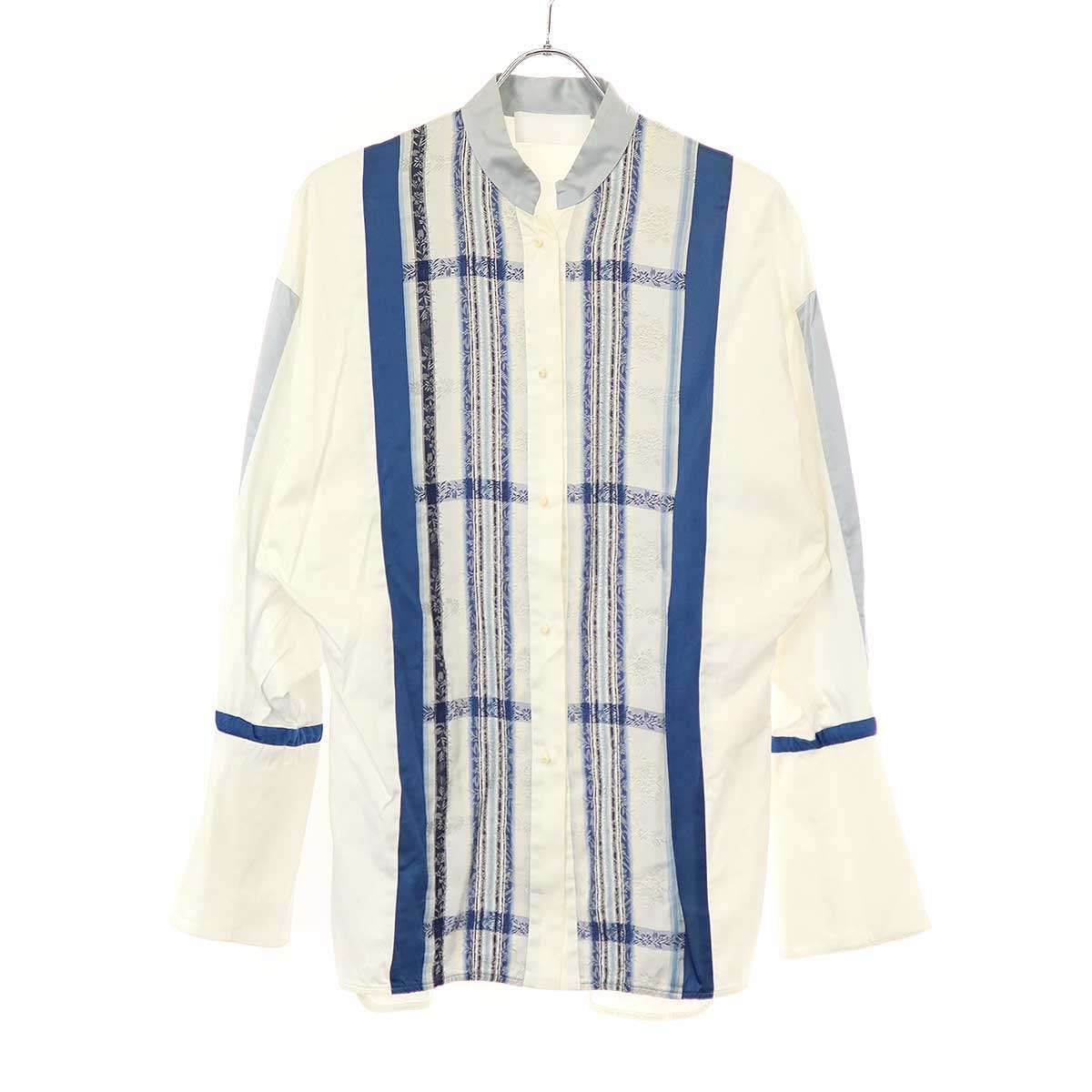 mame kurogouchi マメ クロゴウチ 19AW floral stripe jacquard shirt