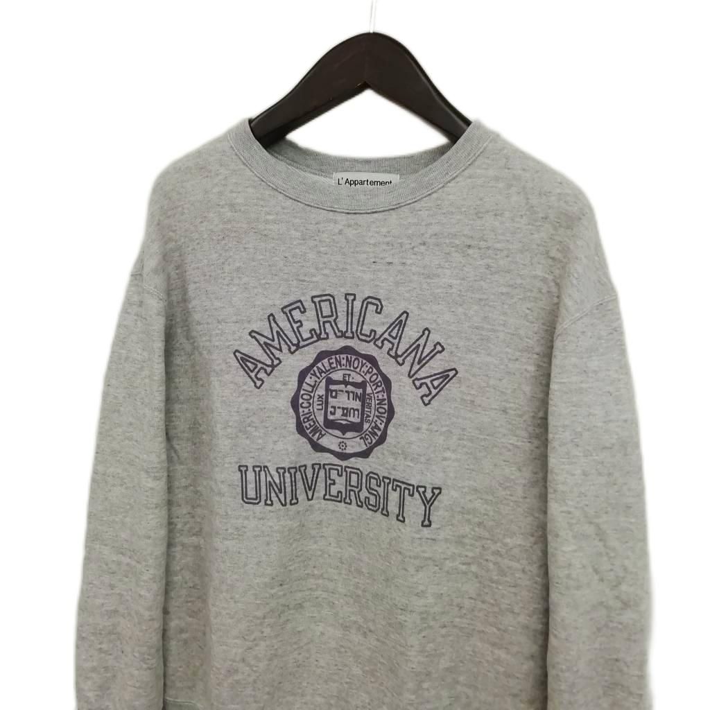 ☆L'Appartement別注☆【Americana】カレッジスウェット アパルトモン ドゥーズィエムクラス L'Appartement DEUXIEME CLASSE