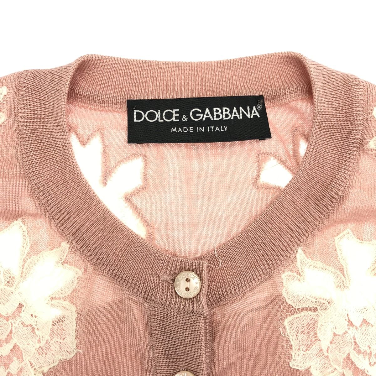DOLCE&GABBANA ドルチェ＆ガッバーナ カシミヤシルク レース