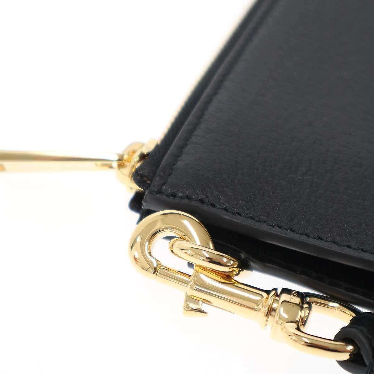 GUCCI グッチ ホースビット レザークラッチバッグ 700524 ブラック