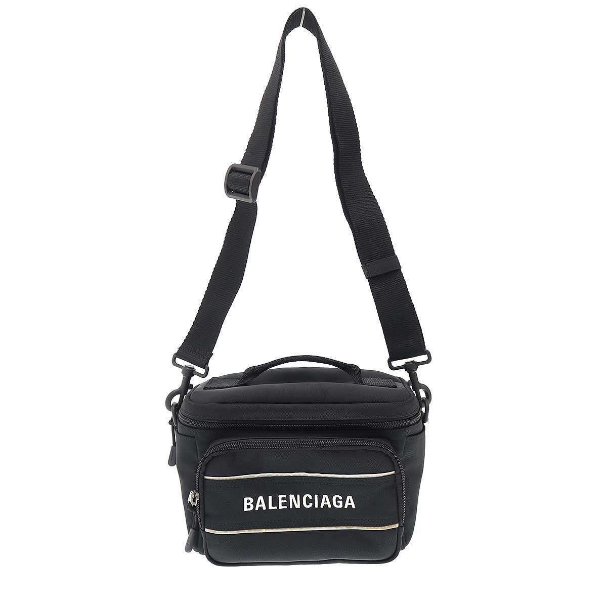 BALENCIAGA バレンシアガ ロゴ カメラショルダーバッグ 638130 ブラック BALENCIAGA バレンシアガ ロゴ カメラショルダーバッグ 638130
