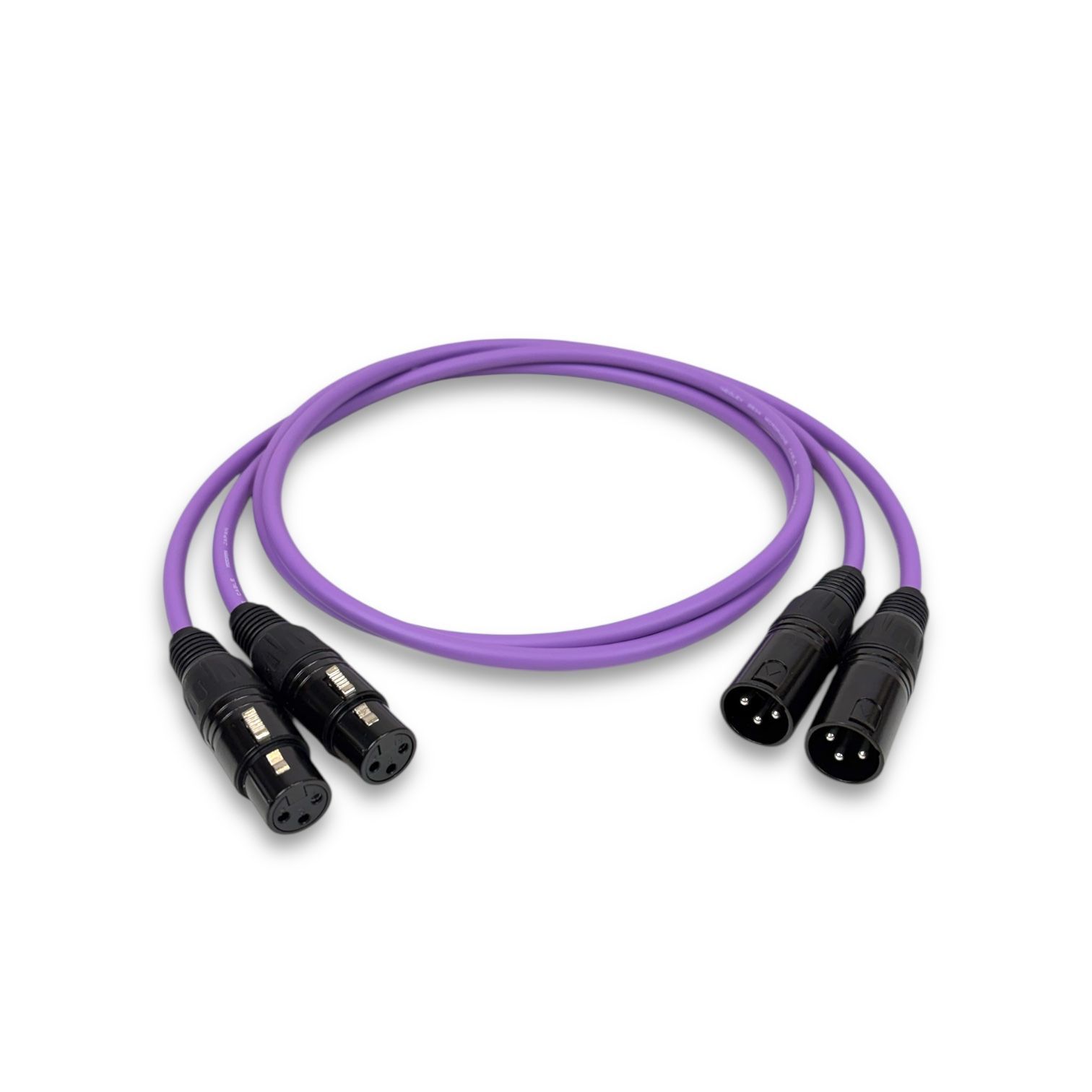 MOGAMI 2534 PURPLE XLR マイクケーブル 1m 2本セット - メルカリ