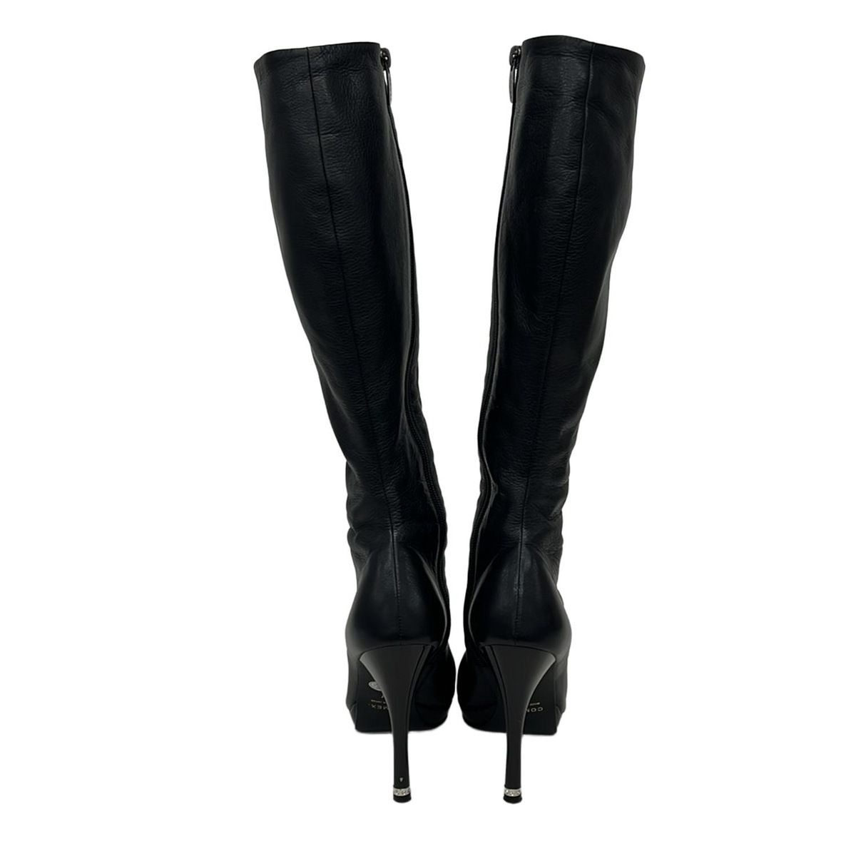  COMEX コメックス ロングブーツ M レディース - 黒 レザー ロングブーツ ブーツ