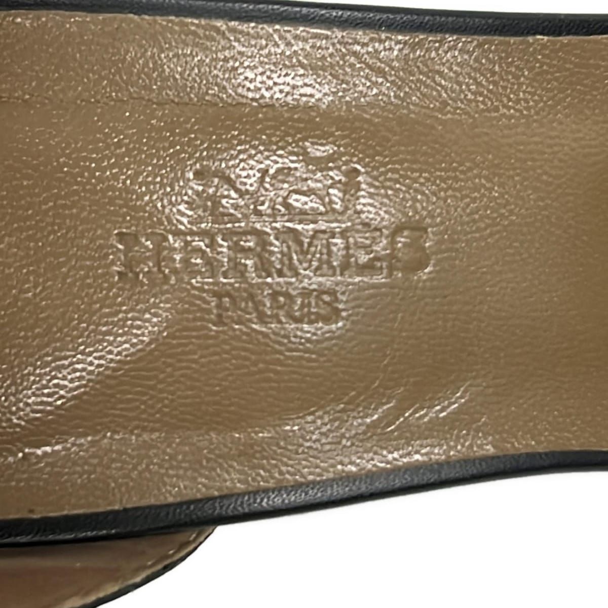 HERMES(エルメス) サンダル レディース レジェンド 黒 アウトソール張