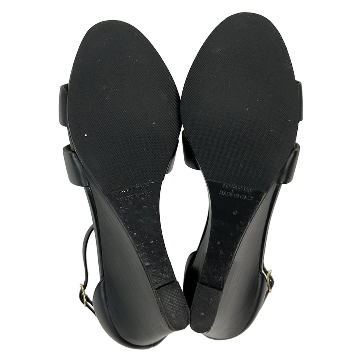 HERMES(エルメス) サンダル レディース レジェンド 黒 アウトソール張