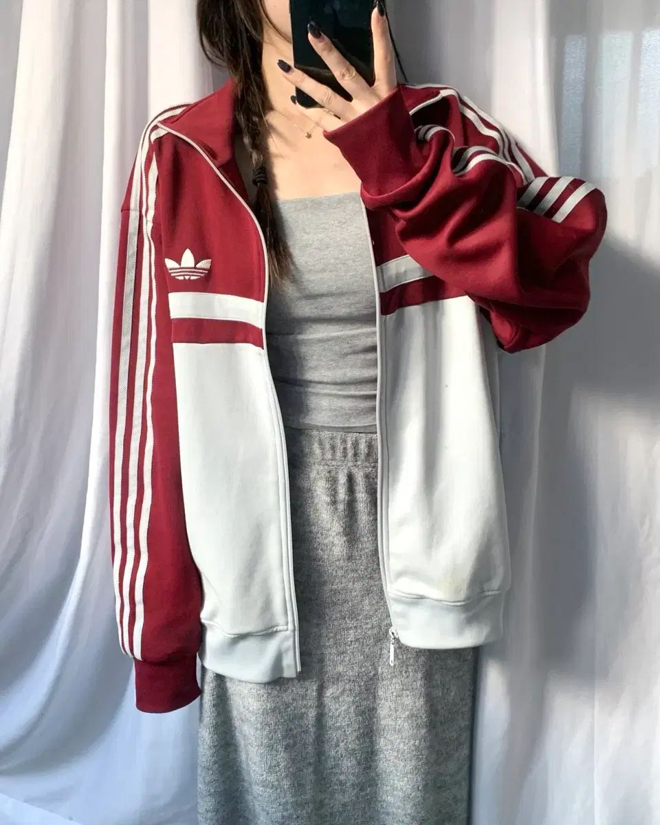 adidas アディダス 旧ファイヤーバード バーガンディカラー トラックジャージ