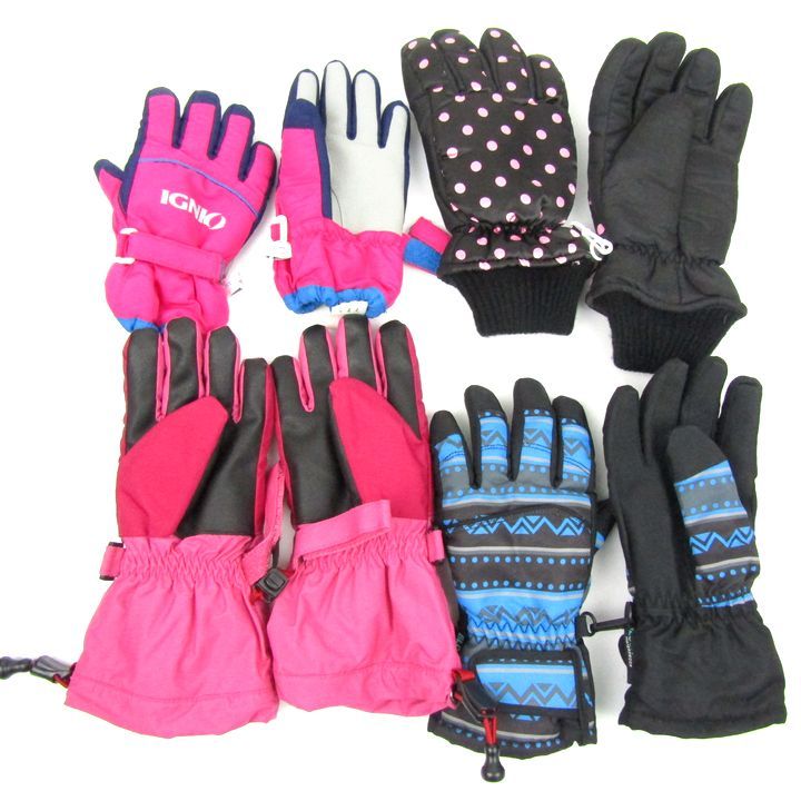イグニオ|モンベル他 手袋 9点セット スノーグローブなど 子供用 ブランド まとめて 大量 キッズ 女の子用