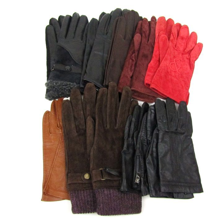 ピンキーアンドダイアン ランバンオンブルー他 手袋 9点セット 有 グローブ ブランド まとめて 大量 レディース