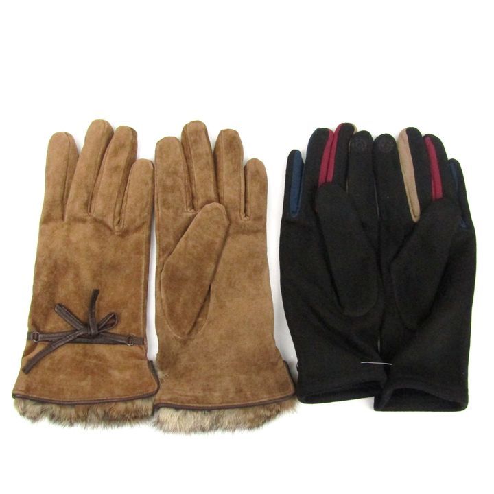 エル他 手袋 10点セット 有 レザー スエードなど グローブ ブランド まとめて 大量 レディース