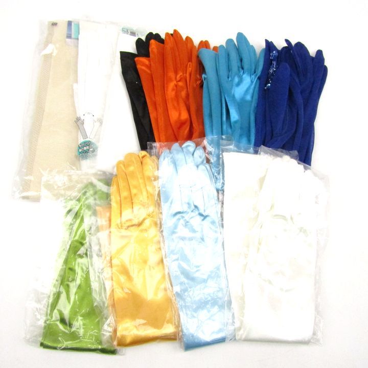 手袋 11点セット 有 ウェディンググローブ サテン メッシュなど まとめて 大量 レディース