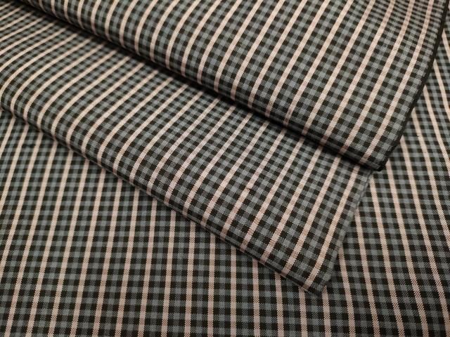 平和屋着物●男性 本場縞大島紬 間道 正絹 du