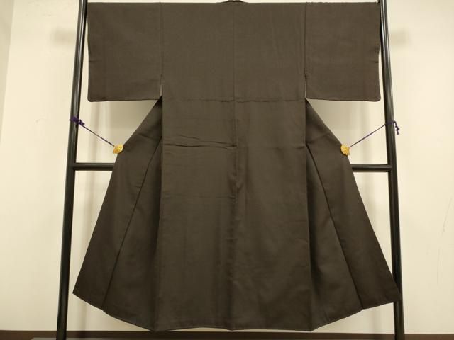 平和屋着物 男性 紬 濃い憲法色 正絹 du