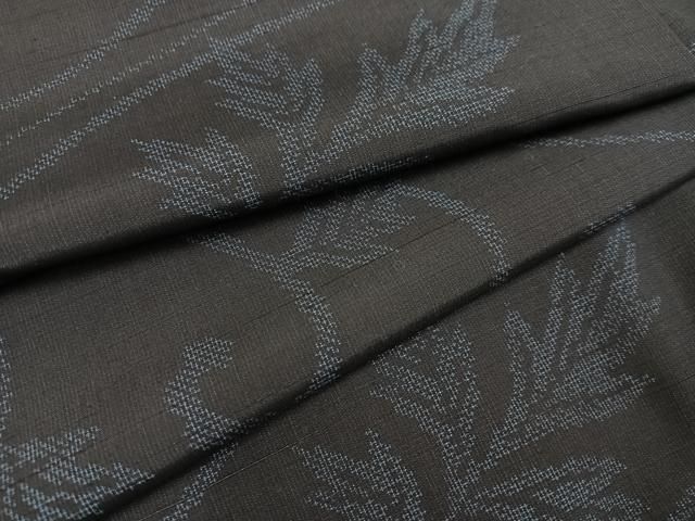 平和屋着物○上質な紬 唐草文 正絹 逸品 AABD6506ph