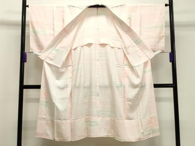 平和屋着物○長襦袢 無双仕立て 霞地紋 暈し染め 正絹 逸品 未使用