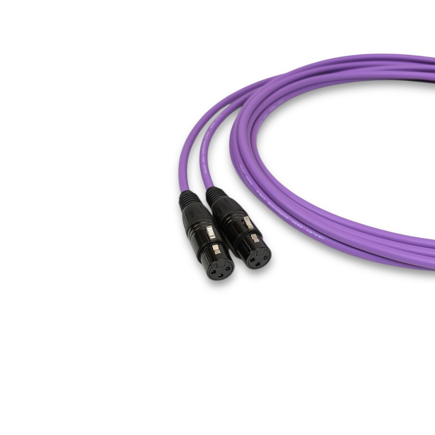 MOGAMI 2534 PURPLE XLR マイクケーブル 3m 2本セット - メルカリ