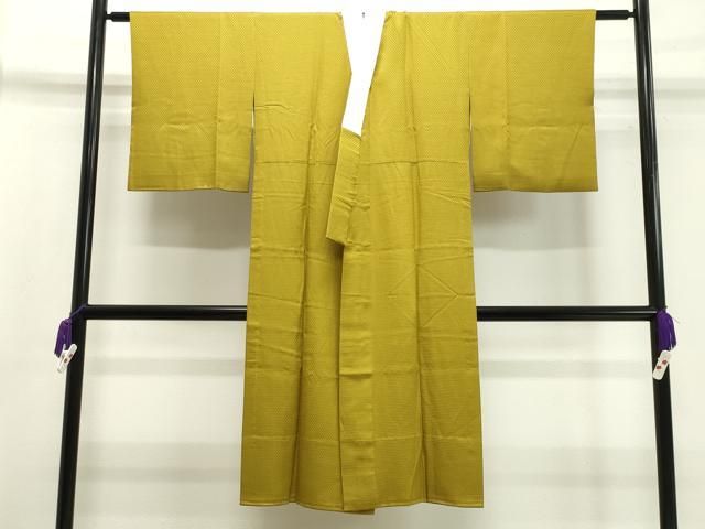平和屋着物 長襦袢 無双仕立て 鱗地紋 黄金色 正絹 gh