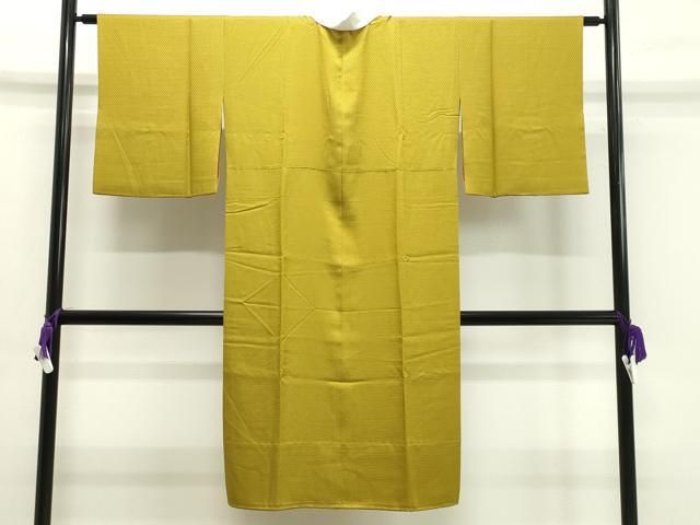 平和屋着物○長襦袢 無双仕立て 鱗地紋 黄金色 正絹 逸品 CABA1436gh