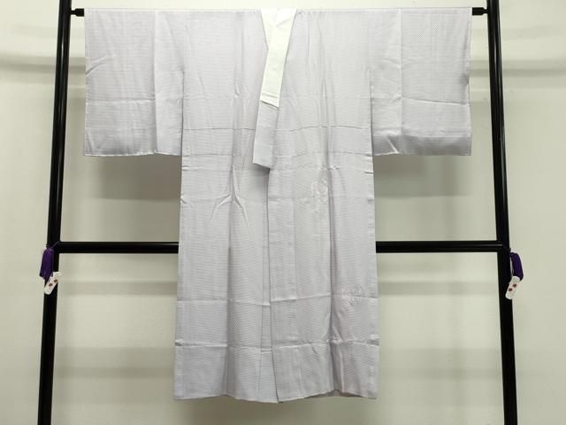 平和屋着物●中国三大刺繍 スワトウ刺繍 長襦袢 無双仕立て 鳳凰花文 薄梅鼠色 正絹 ♥ gh