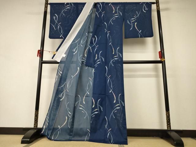 平和屋着物＊夏物 小紋 絽 霞文 洗える着物 AABD4560jd - メルカリ