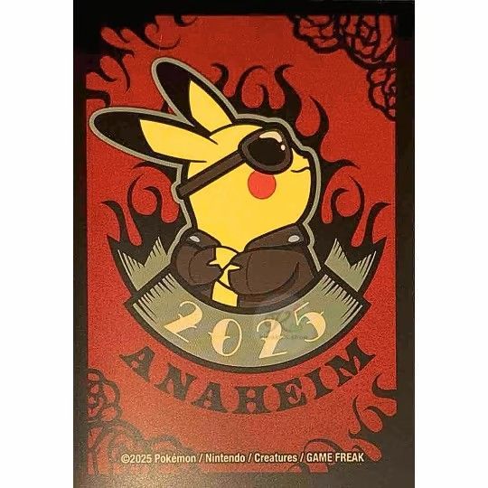 海外スリーブ】WCS2025アナハイム ピカチュウ(背景：赤)65枚入 - メルカリ