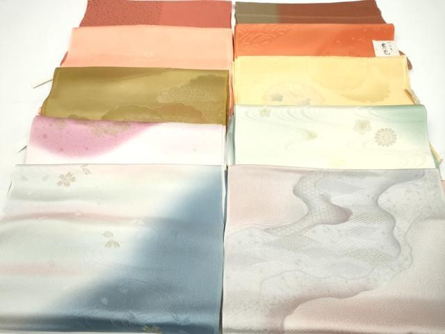 平和屋着物★和装小物　帯揚げ10枚セット　正絹　逸品　CAAZ6372ju 平和屋着物☆和装小物 帯揚げ10枚セット 正絹 逸品 未使用 CAAZ6312ju