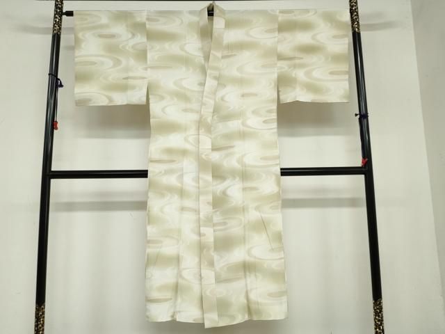 平和屋着物●男性　長襦袢　無双仕立て　流水文　暈し染め　正絹　逸品　DAAZ7165ud 平和屋着物○男性 長襦袢 無双仕立て 流水文 暈し染め 正絹 逸品