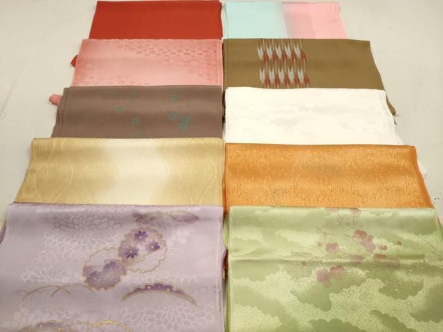 平和屋着物★和装小物 帯揚げ10枚セット 正絹 逸品 DAAZ1678xg