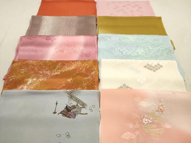 平和屋着物☆和装小物 帯揚げ10枚セット 正絹 逸品 CAAZ6372ju 平和屋着物