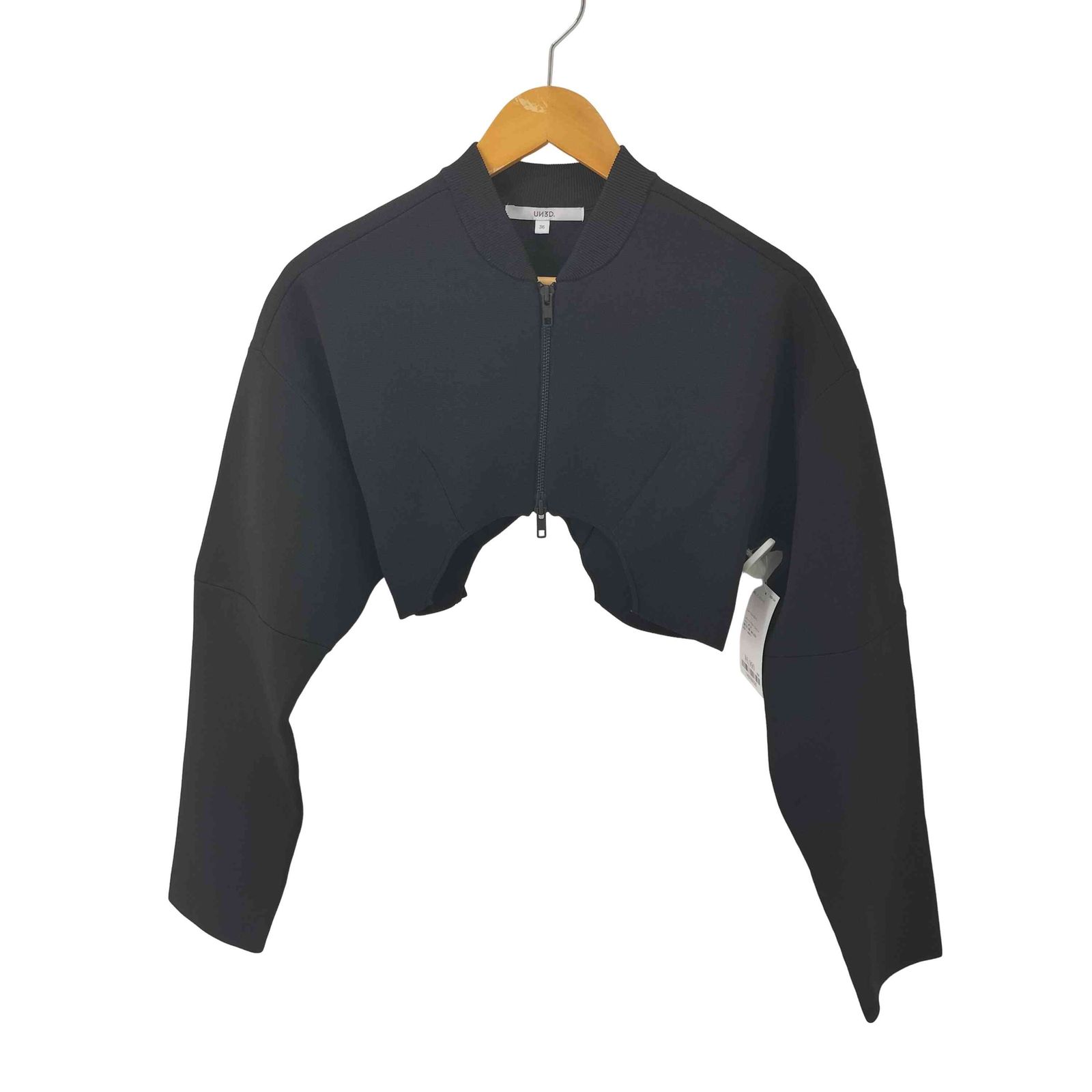 UN3D.(アンスリード) ショートニットブルゾン  レディース JPN：36 【中古】【ブランド古着バズストア】 アンスリード UN3D. ショートニットブルゾン レディース JPN：36