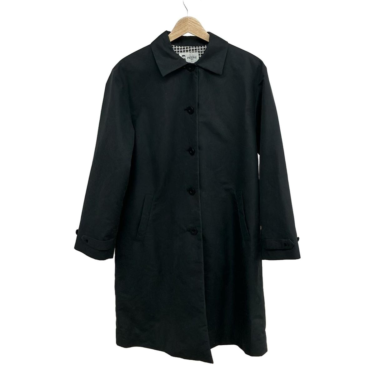 PICONE(ピッコーネ) コート サイズ38 S レディース - 黒 長袖/春/秋