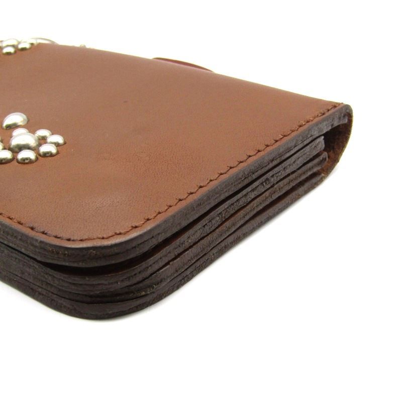 HTC エイチティーシー 二つ折り財布 フラワースタッズ ミディアム