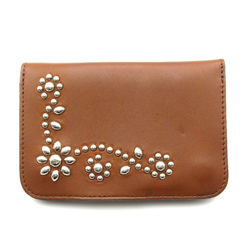 HTC エイチティーシー 二つ折り財布 フラワースタッズ ミディアム