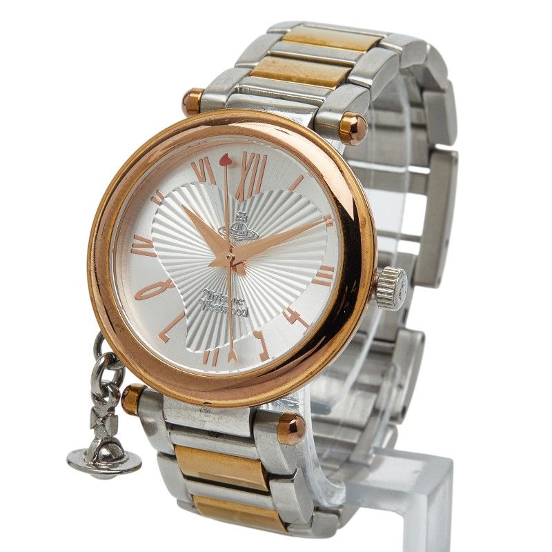 ヴィヴィアンウエストウッド オーブチャーム付き 腕時計 ステンレススチール レディース Vivienne Westwood 1-0244119