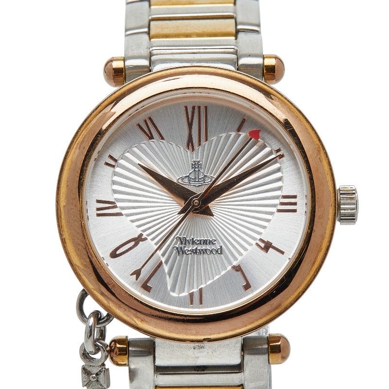 ヴィヴィアンウエストウッド オーブチャーム付き 腕時計 ステンレススチール レディース Vivienne Westwood 1 0244119