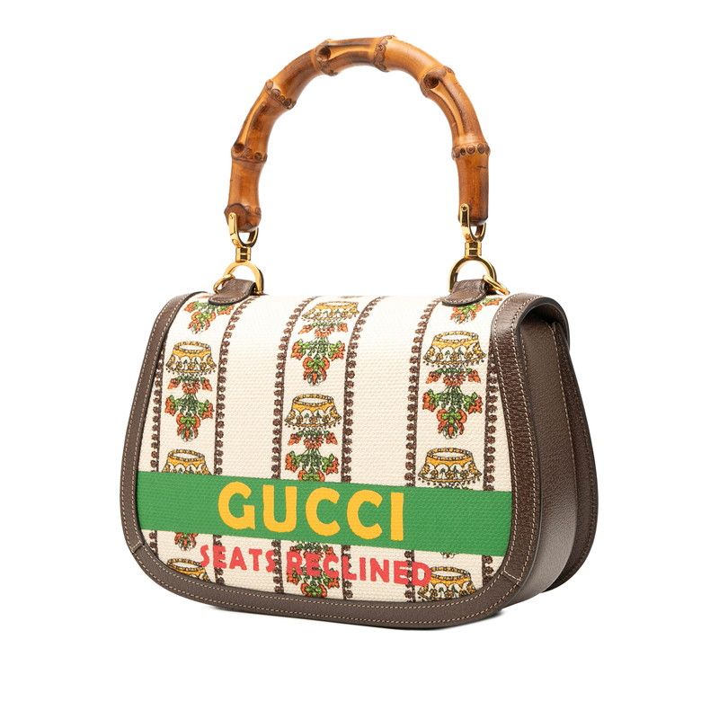 グッチ 100周年記念モデル MUSIC IS MINE バンブー ハンドバッグ 