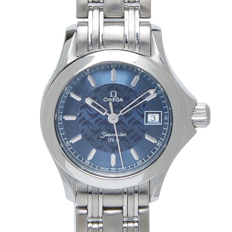 オメガ シーマスター120 ジャックマイヨール 2000本 ステンレススチール レディース OMEGA 1 0246141