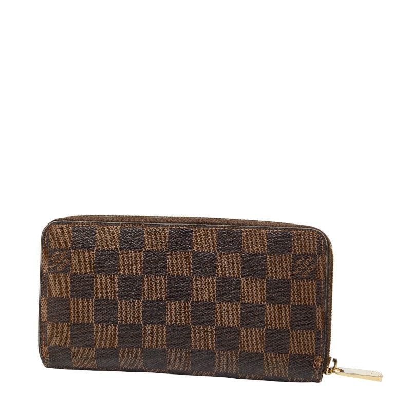 LOUIS VUITTON / 長財布/PVC/BRW/レディース/N60015 ルイ ヴィトン ダミエ ジッピーウォレット ラウンドファスナー 長財布