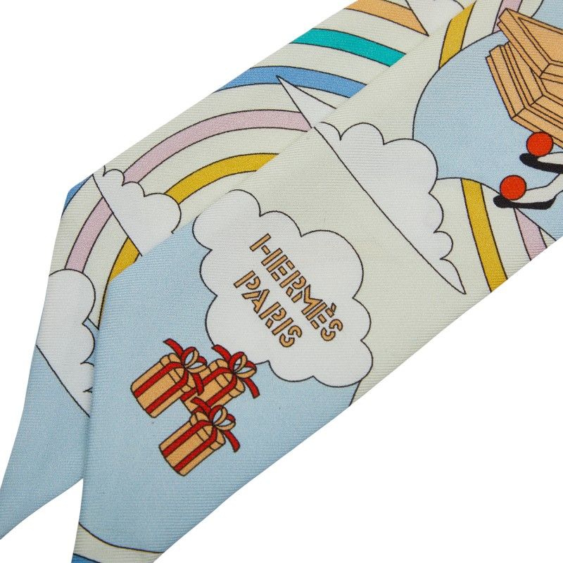 エルメス ツイリー CARRES VOLANTS 空飛ぶカレ ホワイト マルチカラー