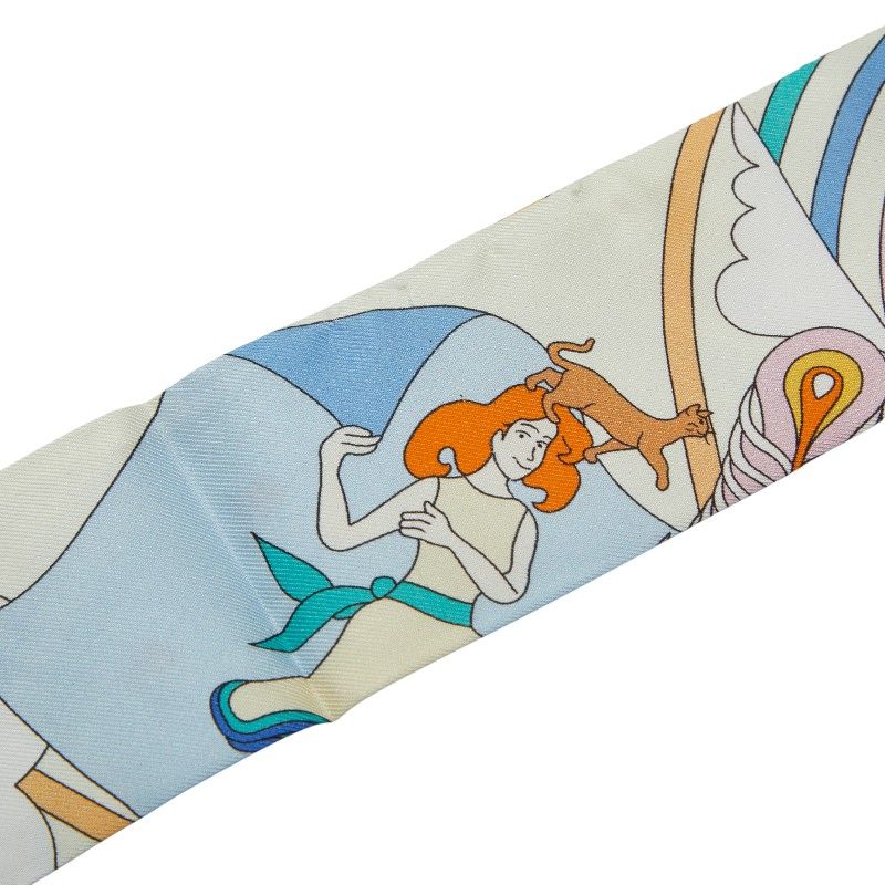 エルメス ツイリー CARRES VOLANTS 空飛ぶカレ ホワイト マルチカラー