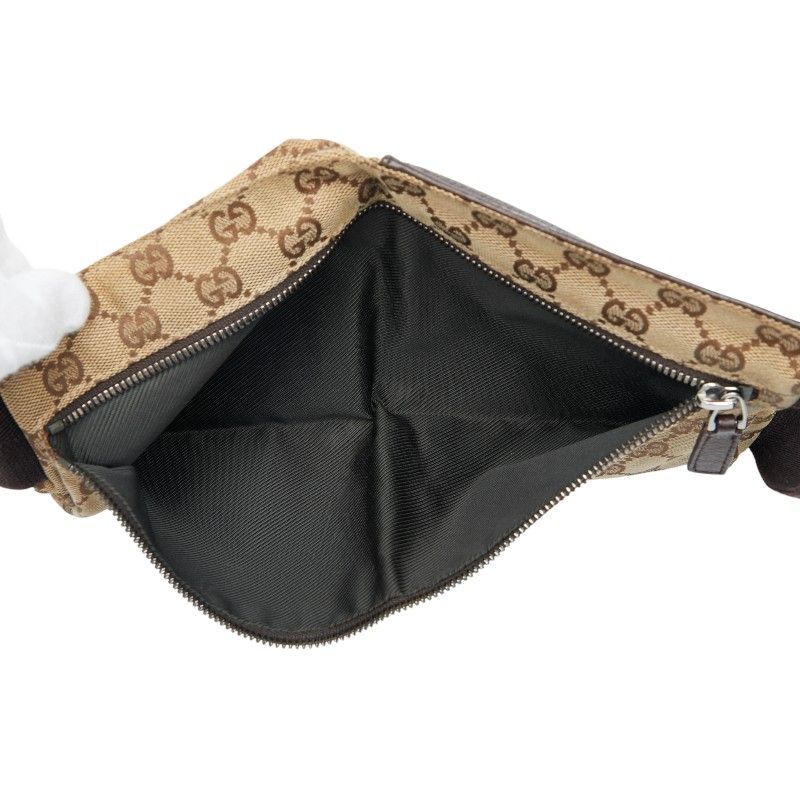 グッチ GGキャンバス ウエストバッグ ボディバッグ 28566 ベージュ