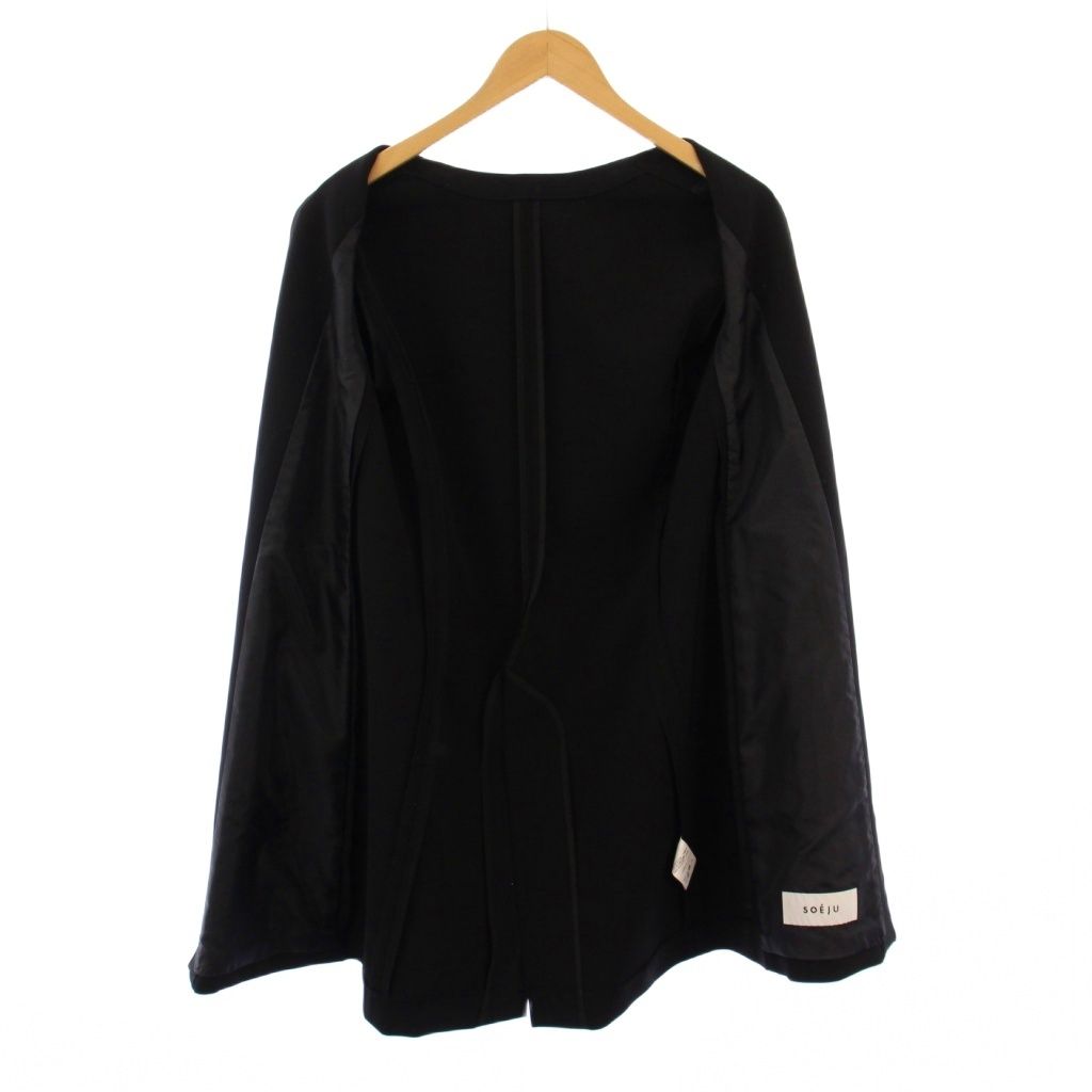 ソージュ SOEJU ストレッチファインロングノーカラージャケット