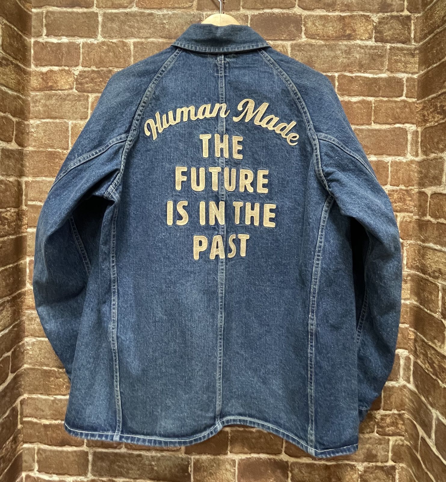 HUMAN MADE ヒューマンメイド デニム カバーオール ジャケット 刺繍