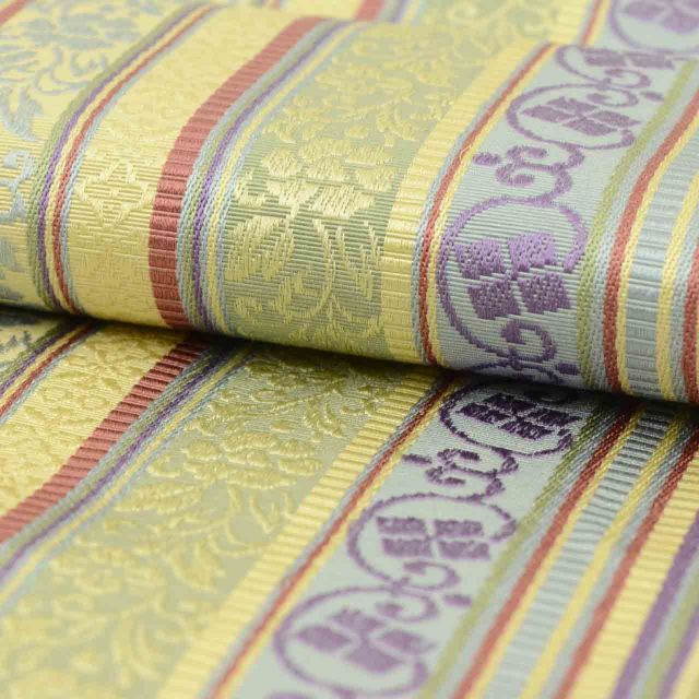  半幅帯 リサイクル 帯 博多織 博多帯 花唐草 仕立て上がり 六通柄 着物 カジュアル 浴衣 袴 紬 小紋 花火大会 お祭り kimono リユース kkb 4235 b 帯留め 根付 帯留め 帯飾り