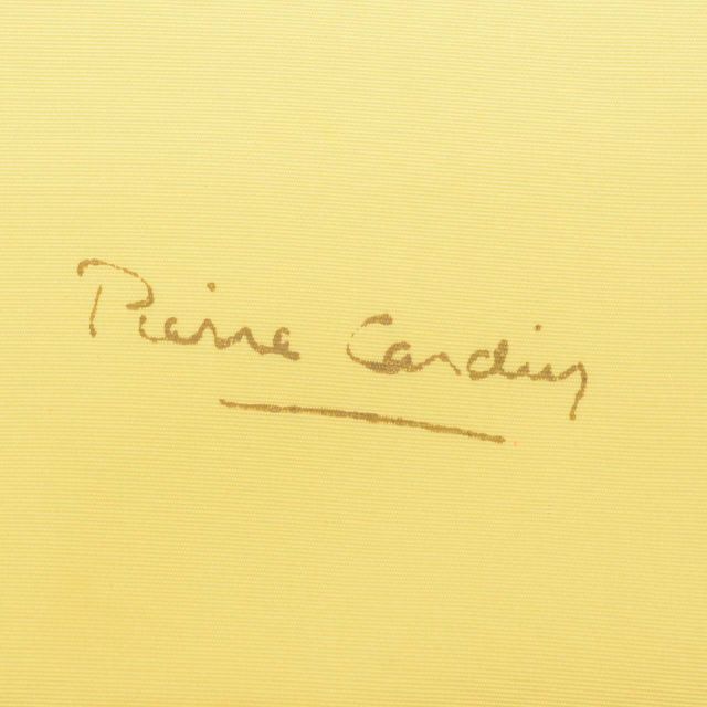  リサイクル名古屋帯 帯 名古屋帯 正絹 絹 九寸帯 塩瀬 染め帯 ピエールカルダン pierre cardin 黄 幾何学 特品 カジュアル お太鼓柄 帯芯あり 着物 SILK シルク kimono リユース uu 2183 b 帯留め 根付 帯留め 帯飾り