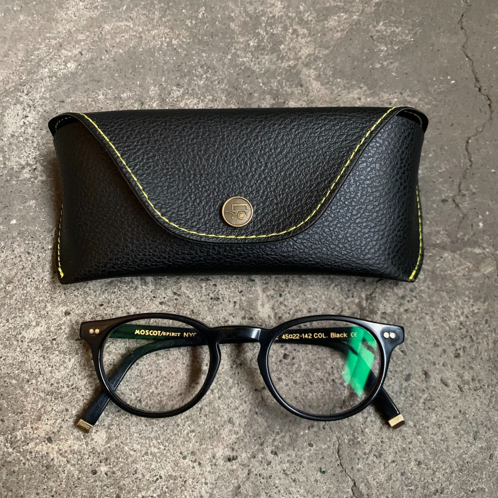 MOSCOT FRANKIE SPIRITシリーズ ボストン ブラック モスコット メガネ 眼鏡 度入り