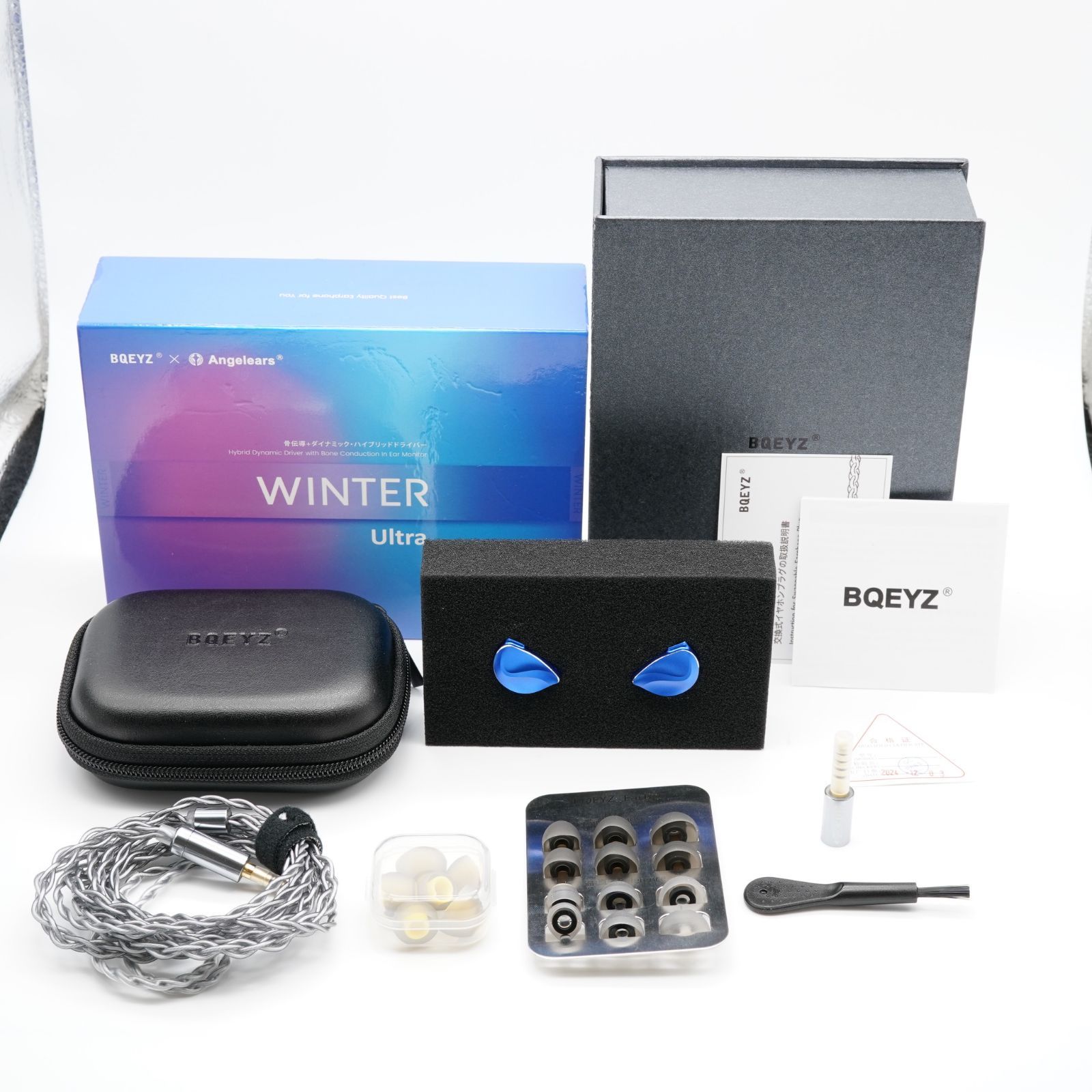 BQEYZ 骨伝導 ダイナミックイヤホン Winter Ultra 3.5 mm 4.4 イヤホンケース付き