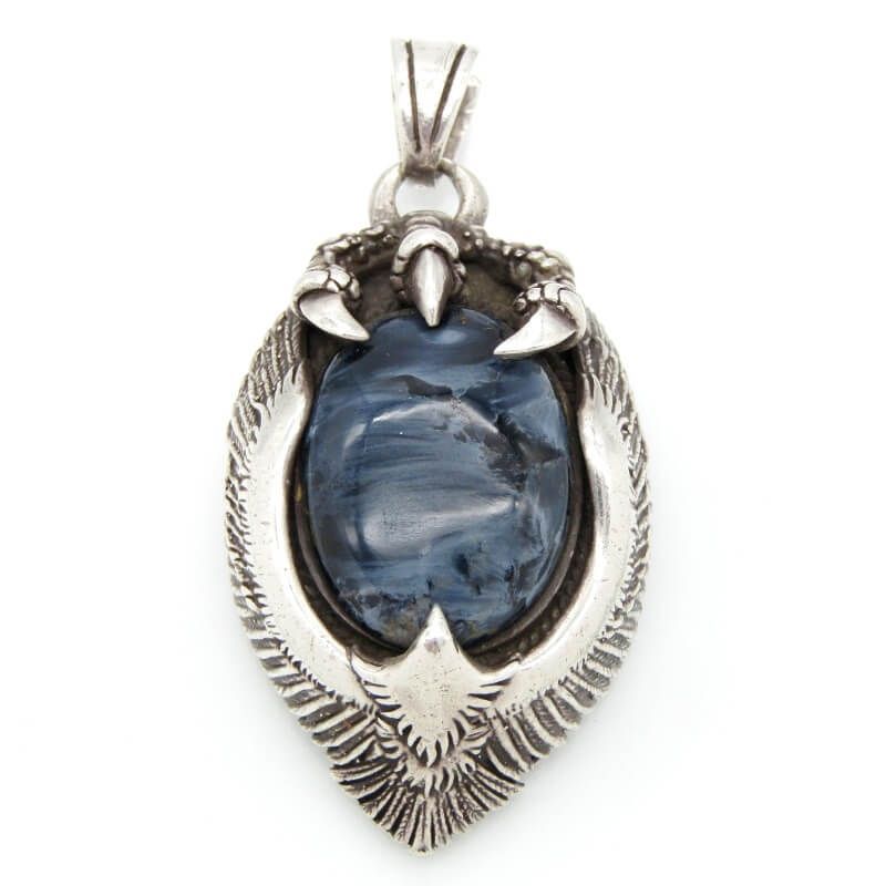 SAAD サード ペンダント イーグル クロー ピーターサイト 天然石