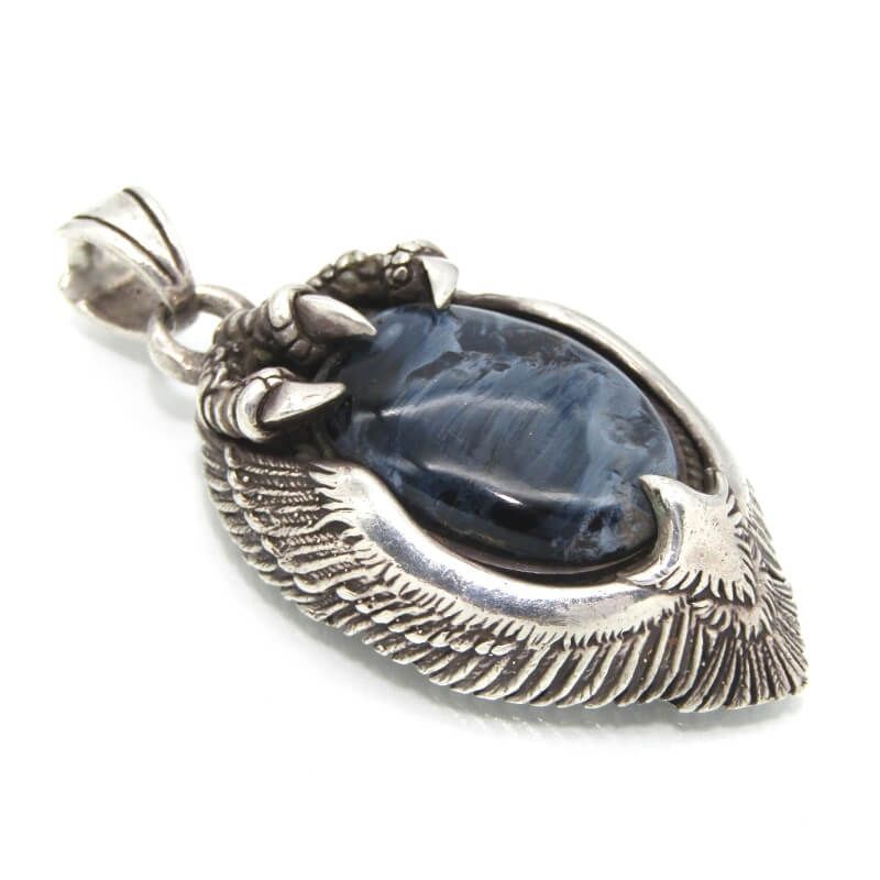 SAAD サード ペンダント イーグル クロー ピーターサイト 天然石