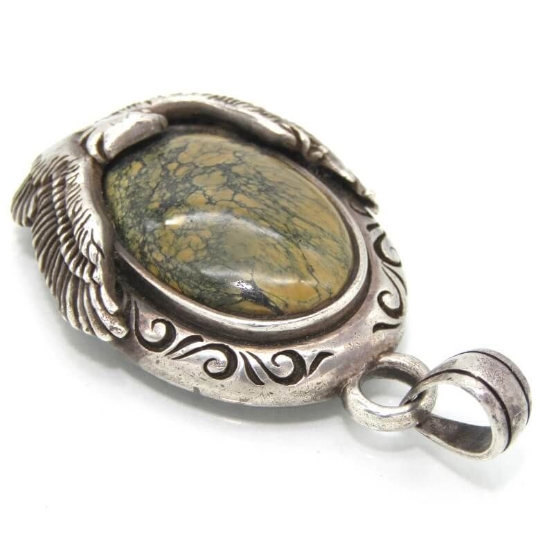 SAAD サード ペンダント イーグル カラーストーン 天然石 トップ SV925